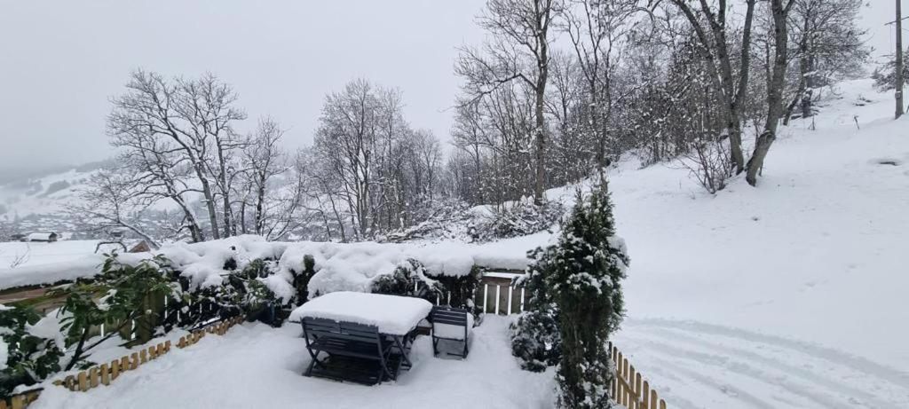 Logement A Megeve Avec Jardin Esterno foto
